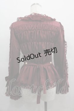 画像2: metamorphose / スクエアあきキャンディスリーブブラウス 1 ボルドー I-25-05-01-021-ME-BL-HD-ZI