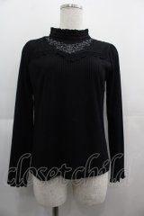 axes femme POETIQUE / ビスチェ切替カットプルオーバー  黒 I-25-05-01-022-AX-TO-HD-ZI