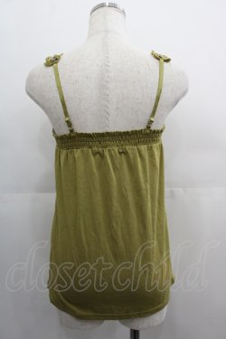 画像2: axes femme / 巻き薔薇キャミトップス  カーキ I-25-05-01-024-AX-TO-HD-ZI
