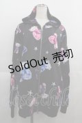 WRouge / Fancy Crown Star Bear ZIPパーカー  黒Ｘ紫ＸＸ青Ｘ白 I-25-05-01-038-PU-TO-HD-ZI