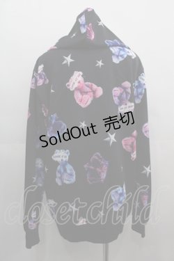 画像2: WRouge / Fancy Crown Star Bear ZIPパーカー  黒Ｘ紫ＸＸ青Ｘ白 I-25-05-01-038-PU-TO-HD-ZI