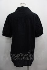 画像2: PINK HOUSE / フランスレース使用半袖ブラウス  ブラック I-25-05-01-042-LO-BL-HD-ZT063 (2)