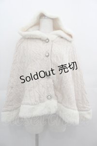 axes femme POETIQUE / フーディデザインポンチョ M 生成り I-25-05-01-046-AX-CO-HD-ZI