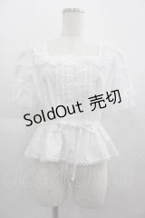 MILK / Dollブラウス  白 I-25-05-07-001-ML-BL-HD-ZI