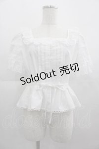 MILK / Dollブラウス  白 I-25-05-07-001-ML-BL-HD-ZI