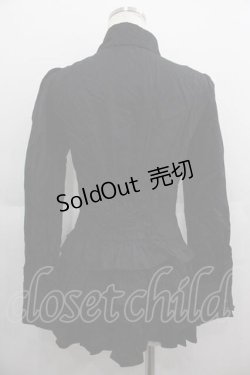 画像2: BPN / 裾段フリルロングシャツ  黒 I-25-05-07-049-GO-BL-HD-ZI