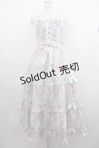 metamorphose / シャーロットロングティアードジャンパースカート 1 サックス I-25-05-07-063-ME-OP-HD-ZI