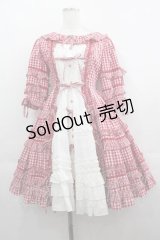Angelic Pretty / Little Houseワンピース  赤Ｘ白 I-25-05-07-064-AP-OP-HD-ZI