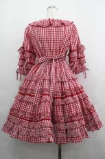 画像2: Angelic Pretty / Little Houseワンピース  赤Ｘ白 I-25-05-07-064-AP-OP-HD-ZI (2)