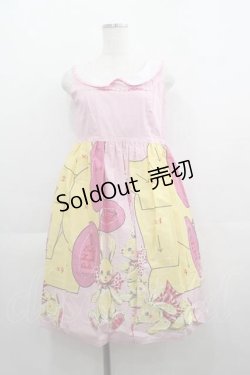 画像1: Emily Temple cute / Making Bunnyカラーワンピース  ピンク I-25-05-07-073-ET-OP-HD-ZI