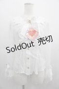BABY,THE STARS SHINE BRIGHT / Fondant Chocolat Nounours Collectionブラウス  白 I-25-05-07-009-BA-BL-HD-ZI