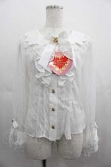 BABY,THE STARS SHINE BRIGHT / Fondant Chocolat Nounours Collectionブラウス  白 I-25-05-07-009-BA-BL-HD-ZI