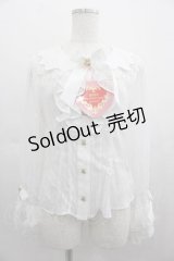 BABY,THE STARS SHINE BRIGHT / Fondant Chocolat Nounours Collectionブラウス  白 I-25-05-07-009-BA-BL-HD-ZI