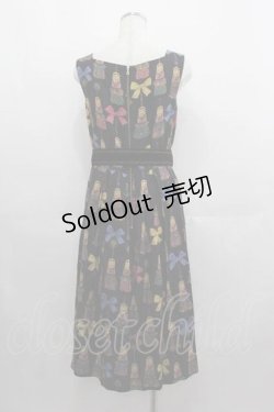 画像2: Jane Marple / Little tassel dollsスクエアドレス  黒 I-25-05-07-088-JM-OP-HD-ZI