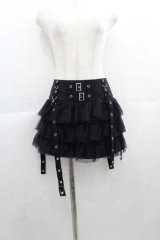 GOTHPUNKその他(買取対象外) / ベルトチュールスカート L 黒 I-25-05-07-101-EL-SK-HD-ZI