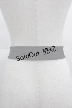 画像2: axes femme / 立体蝶モチーフゴムベルト  黒Ｘシルバー I-25-05-07-109-AX-ZA-HD-ZI