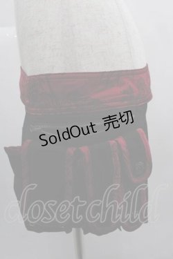 画像3: Qutie Frash / ウエストポーチ  黒Ｘ赤 I-25-05-07-110-QU-ZA-HD-ZI