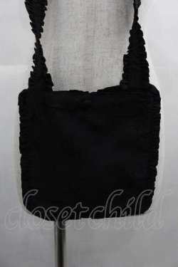 画像3: ATELIER PIERROT / ロゴ刺繍ポシェット  黒 I-25-05-07-111-EL-BG-HD-ZI