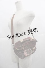 KETTY / フラワーブーケプリントショルダーバッグ  ブラウン I-25-05-07-112-EL-BG-HD-ZI