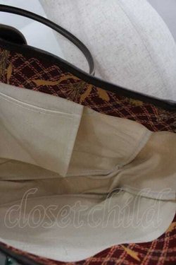 画像3: KETTY / オールドローズブーケナナメチェックバッグ  赤チェック I-25-05-07-114-EL-BG-HD-ZI