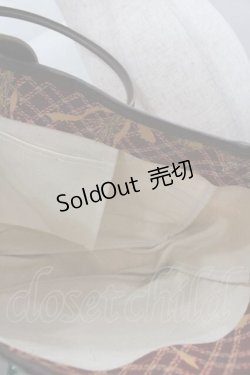 画像3: KETTY / オールドローズブーケナナメチェックバッグ  赤チェック I-25-05-07-114-EL-BG-HD-ZI