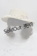 axes femme / 巻きバラレースカンカン帽  ベージュ I-25-05-07-115-AX-AC-HD-ZI