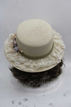 画像3: axes femme / 巻きバラレースカンカン帽  ベージュ I-25-05-07-115-AX-AC-HD-ZI