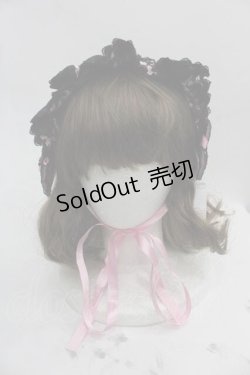 画像2: metamorphose / Dressy Ribbonフリルヘッドドレス  赤Ｘピンク I-25-05-07-118-ME-AC-HD-ZI