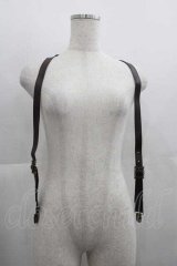 axes femme / 額縁バックルサスペンダー  茶 I-25-05-07-125-AX-BL-HD-ZI