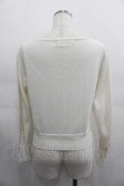 画像2: metamorphose / M刺繍ニットカーディガン  アイボリー I-25-05-07-023-ME-TO-HD-ZI