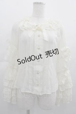 画像1: BABY,THE STARS SHINE BRIGHT / a Rose 〜ガラスドームに閉じ込めた一輪の薔薇〜ブラウス  生成り I-25-05-07-003-BA-BL-HD-ZS