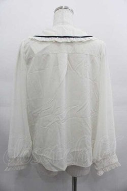 画像2: axes femme POETIQUE / リボン付ストロベリー刺繍ブラウス M ベージュ I-25-05-07-025-AX-BL-HD-ZI