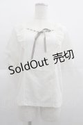axes femme POETIQUE / ヒマワリ刺繍フリルカットプルオーバー M キナリ I-25-05-07-031-AX-TO-HD-ZI