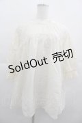 axes femme POETIQUE / ギャザーボリューム袖ブラウス M キナリ I-25-05-07-034-AX-BL-HD-ZI