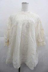 axes femme POETIQUE / ギャザーボリューム袖ブラウス M キナリ I-25-05-07-034-AX-BL-HD-ZI