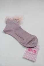 画像2: Angelic Pretty / Twinkle Glitterクルー丈ソックス  ピンク I-25-05-08-005-AP-ZA-HD-ZI (2)