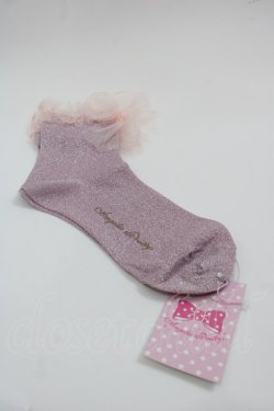 画像2: Angelic Pretty / Twinkle Glitterクルー丈ソックス  ピンク I-25-05-08-005-AP-ZA-HD-ZI