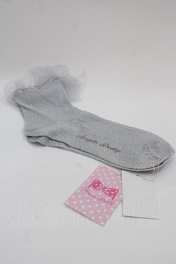 画像2: Angelic Pretty / Twinkle Glitterクルー丈ソックス  シルバー I-25-05-08-057-AP-ZA-HD-ZI