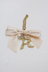 画像1: Maison de FLEUR / Gイニシャルリボンチャーム  ピンク I-25-05-08-074-LO-BG-HD-ZT639-F003 (1)