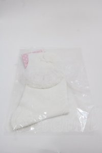 Angelic Pretty / Twinkle Glitterクルー丈ソックス  白 I-25-05-08-008-AP-ZA-HD-ZI