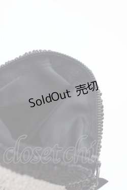 画像3: PEACE NOW / Gスカルキービーズコインケース  黒Ｘ白 I-25-05-08-079-PU-ZA-HD-ZI