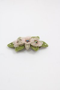 Michal Negrin / フラワーバレッタ  ピンクＸ緑 I-25-05-08-081-LO-AC-HD-ZI