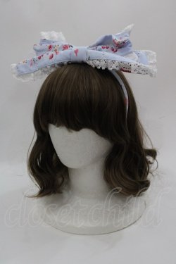 画像1: BABY,THE STARS SHINE BRIGHT / スローモーションブーケ〜あの日の私の想い〜柄　カチューシャ  サックス I-25-05-08-090-BA-AC-HD-ZI