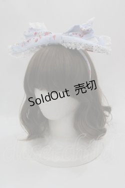 画像1: BABY,THE STARS SHINE BRIGHT / スローモーションブーケ〜あの日の私の想い〜柄　カチューシャ  サックス I-25-05-08-090-BA-AC-HD-ZI