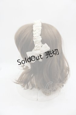 画像2: m petit by misako / ギャザーリボンカチューシャ  アイボリー I-25-05-08-092-LO-AC-HD-ZI