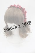 m petit by misako / AMPLカチューシャ  赤Ｘ白 I-25-05-08-093-LO-AC-HD-ZI