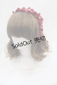 m petit by misako / AMPLカチューシャ  赤Ｘ白 I-25-05-08-093-LO-AC-HD-ZI