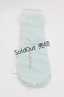 画像2: Angelic Pretty / Candy Ribbon ストライプクルー丈ソックス  ミント I-25-05-08-011-AP-ZA-HD-ZI