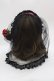 画像3: ALICE and the PIRATES / ローズリボンヴェールカチューシャ  黒Ｘ赤 I-25-05-08-113-PA-AC-HD-ZI (3)