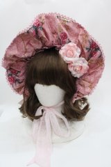 Angelic Pretty / True Rose Storyハーフボンネット  ピンク I-25-05-08-114-AP-AC-HD-ZI